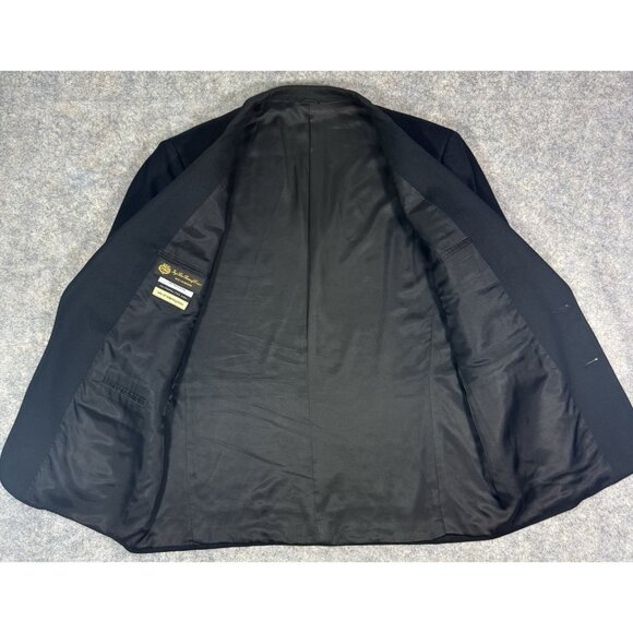 Bloomingdales Loro Piana Italy Mens 100% Cashmere Drew Sport Coat Sz 46L Black - Picture 2 of 6